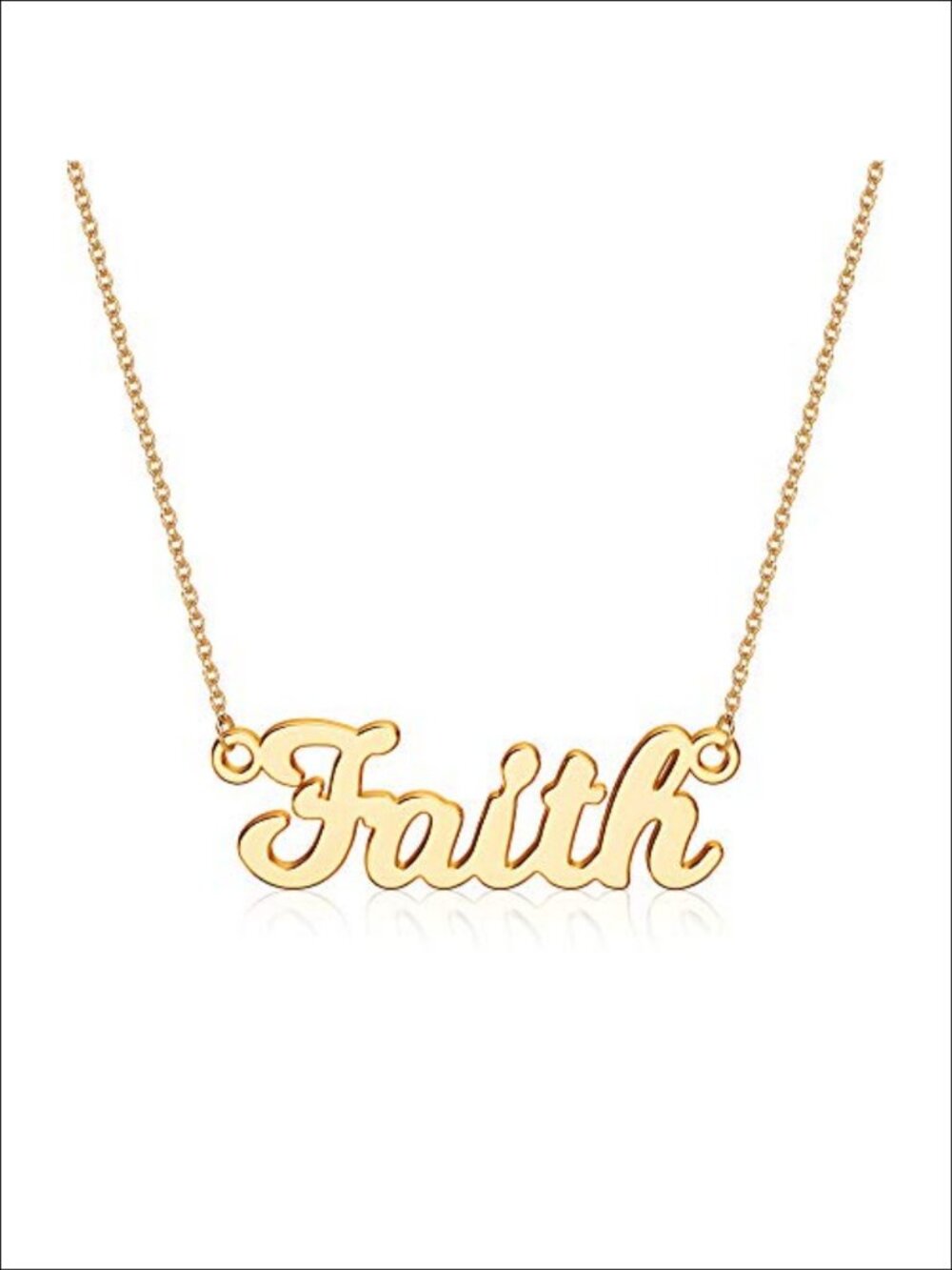 14K Gold Plated Personalized Name Necklace Dainty Custom Plate Jewelry Gift
